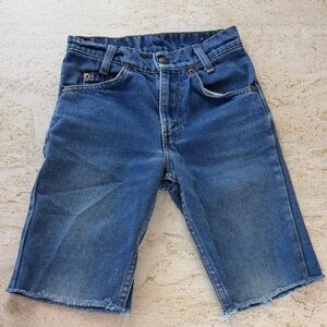 Levi’s Boys Classic Blue Denim Cutoff Shorts Size 10 Slim